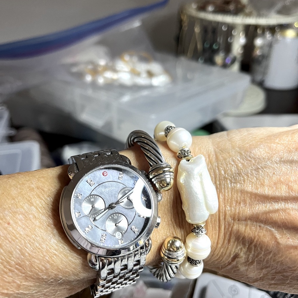 Baroque and Pearl Bracelet